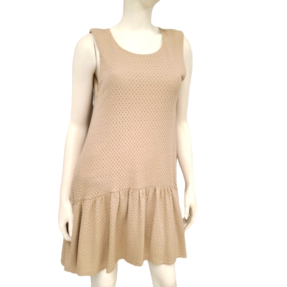 FREE PEOPLE Oatmeal Knit Summer Dress size small - Picture 4 of 8
